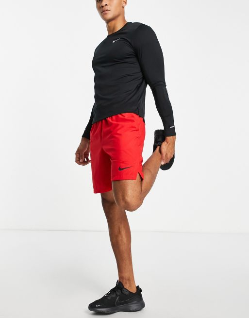 Nike Training – Flex Woven Dri-FIT – Shorts in Rot, 3 von 4