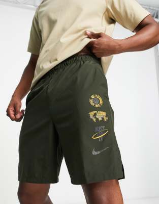 nike training flex 2 in 1 shorts in black