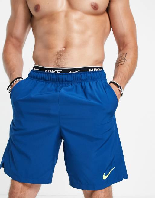 Nike Training Flex woven shorts in blue