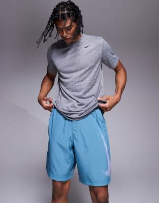 asos Nike Training Form Dri-FIT 9 inch shorts in blue