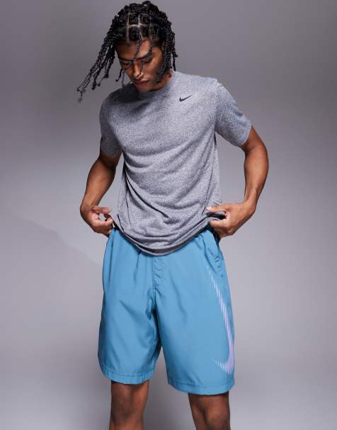 Nike Training - Form - Short 9 pouces en tissu Dri-FIT - Bleu - view 1