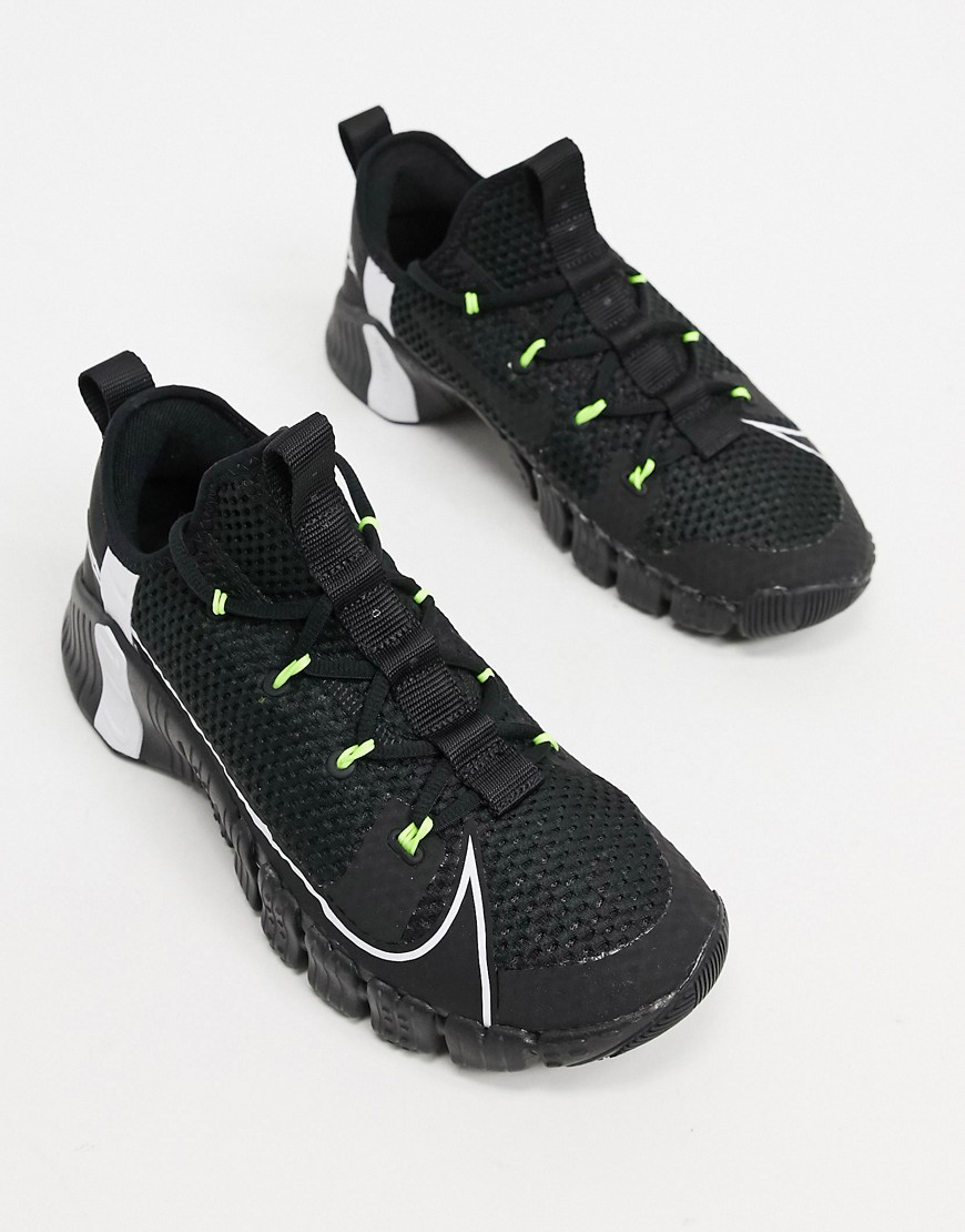 Nike Training Free Metcon 3 Trainers in Black-Green