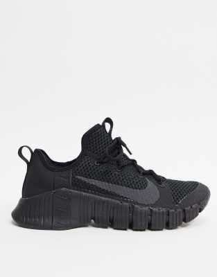 nike training free metcon 3 trainers in triple black