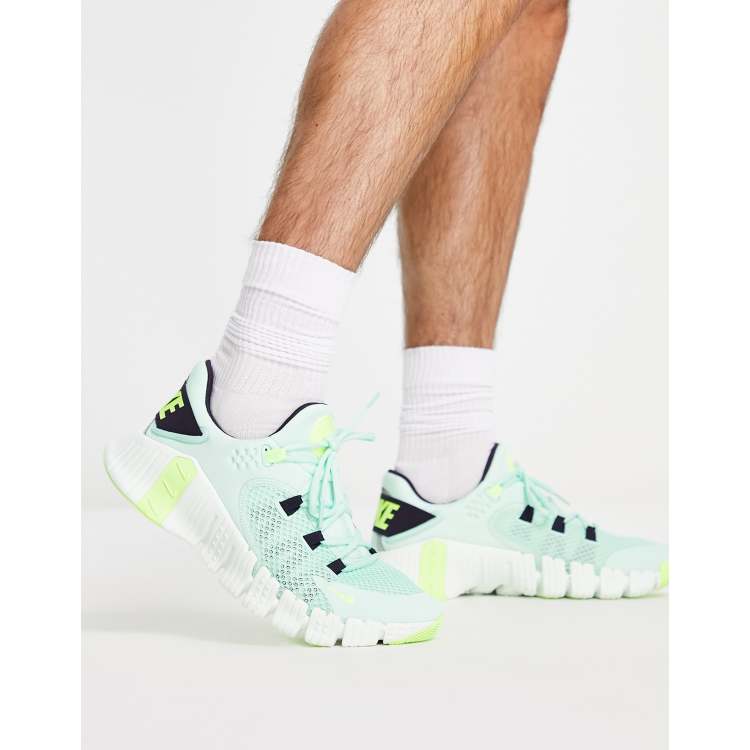 Nike Training Free Metcon 4 Sneaker in Blau und Grun ASOS