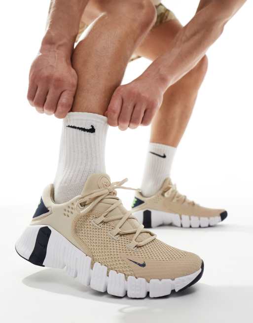 Nike Training Free Metcon 4 trainers in beige ASOS