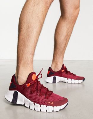 Nike Training Free Metcon 4 trainers in red - ASOS Price Checker
