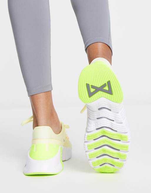 Nike free x metcon sales womens yellow