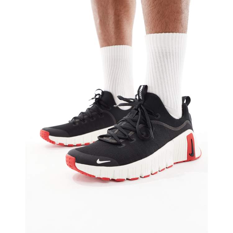 Nike Training Free Metcon 6 sneakers in black and red | ASOS