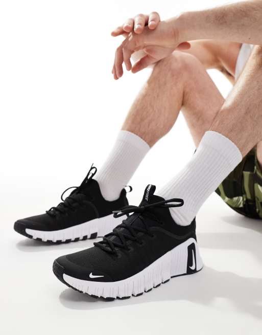 Nike metcon free black white best sale