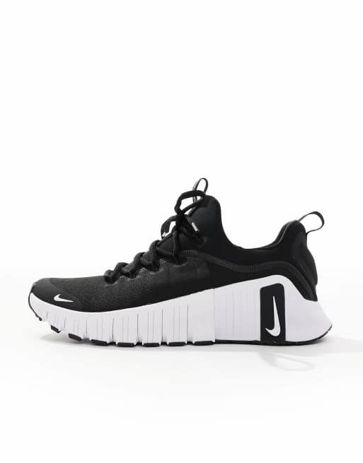 Nike Training Free Metcon 6 sneakers in black and white