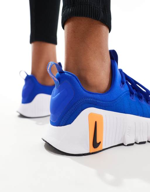 Nike Training Free Metcon 6 sneakers in blue and orange ASOS