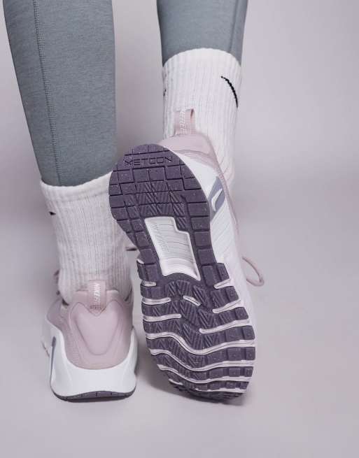 Nike Training Free Metcon 6 sneakers in light purple and white, 5 of 5