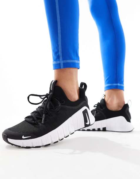 Nike Training Free Metcon 6 trainers in black and white - view 1