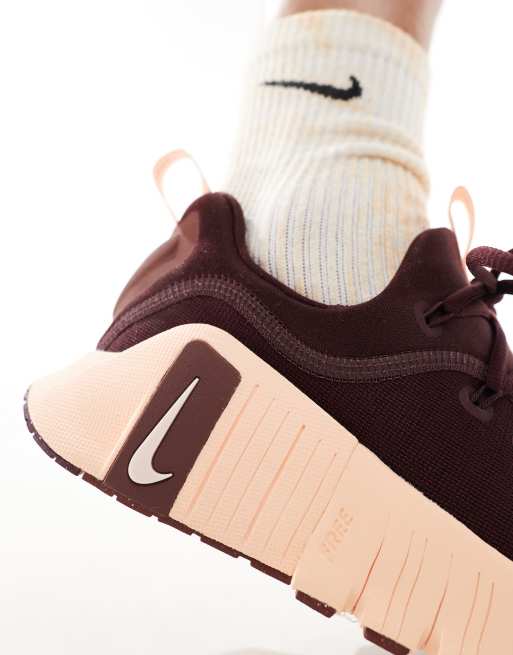 Nike Training Free Metcon 6 trainers in burgundy ASOS