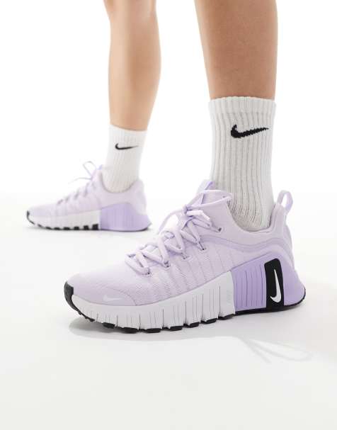 Nike Training Free Metcon 6 trainers in lilac and white - view 1