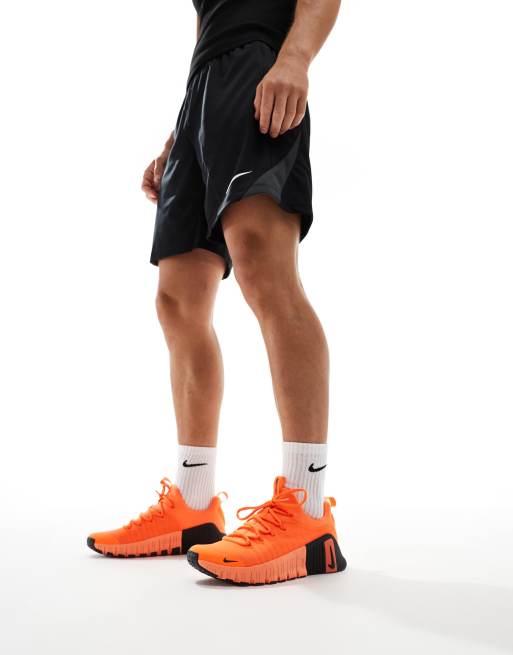 Nike Training Free Metcon 6 trainers in orange, 5 of 5