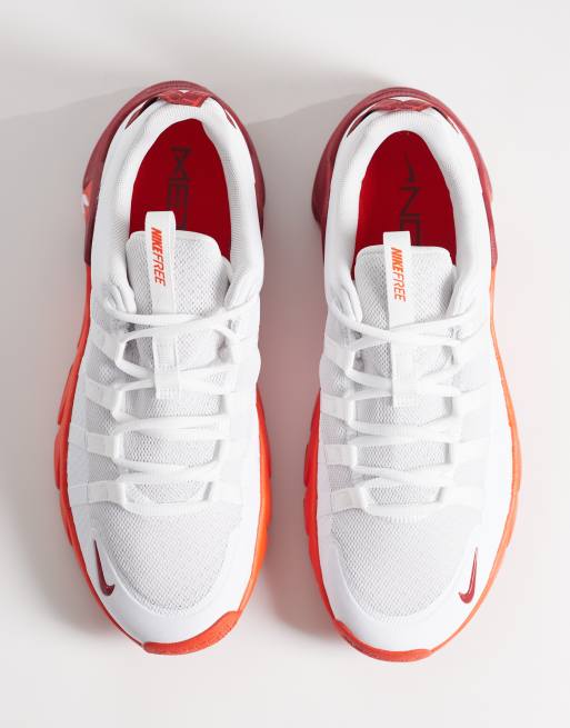 Nike Training Free Metcon 7 sneakers in white and red , 2 of 5