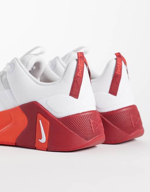 Nike Training Free Metcon 7 sneakers in white and red , 3 of 5