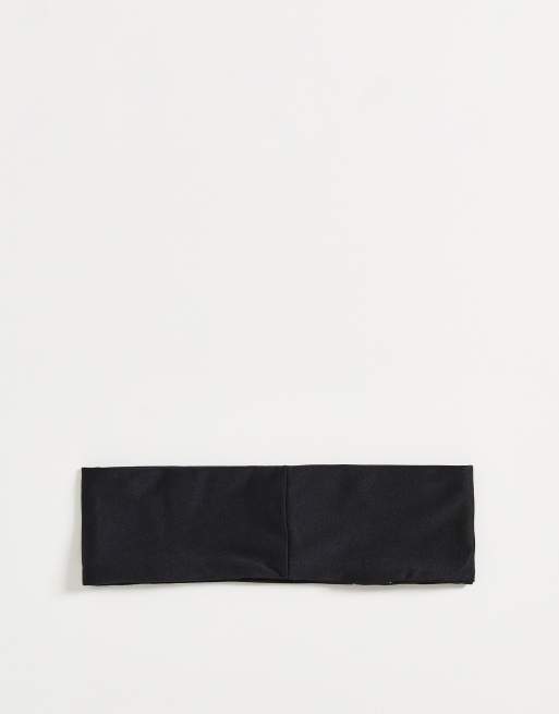 Nike Training Fury 3.0 swoosh unisex headband in black, 3 of 4