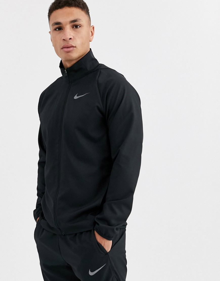 Nike Training - Giacca nera con zip-Nero