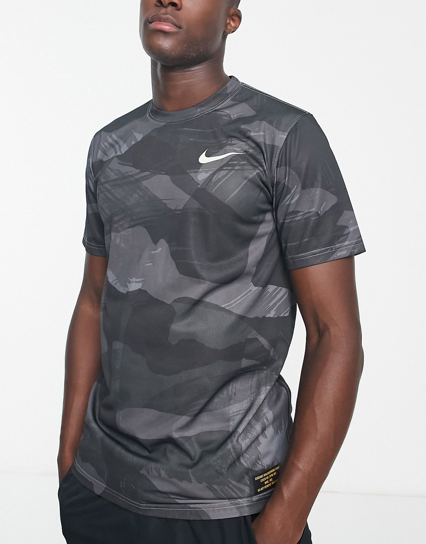 Nike Training Glitch Camo Dri-FIT Legend t-shirt in black