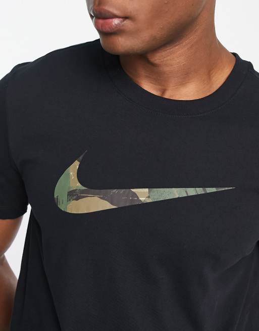 T-shirt Noir Homme Nike Camo pas cher