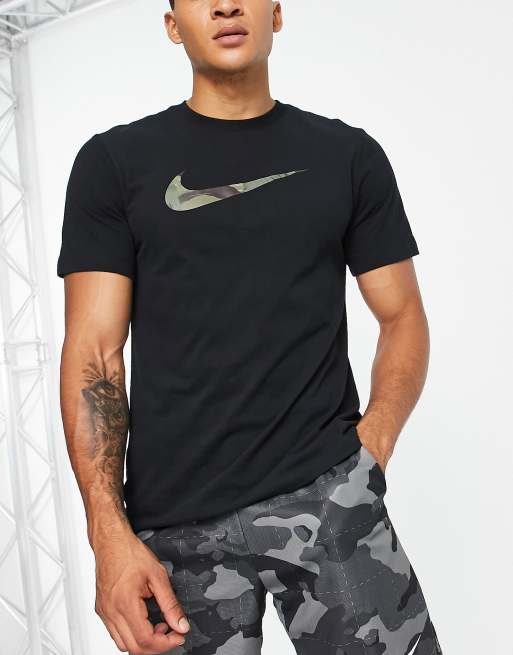 T-shirt Noir Homme Nike Camo pas cher