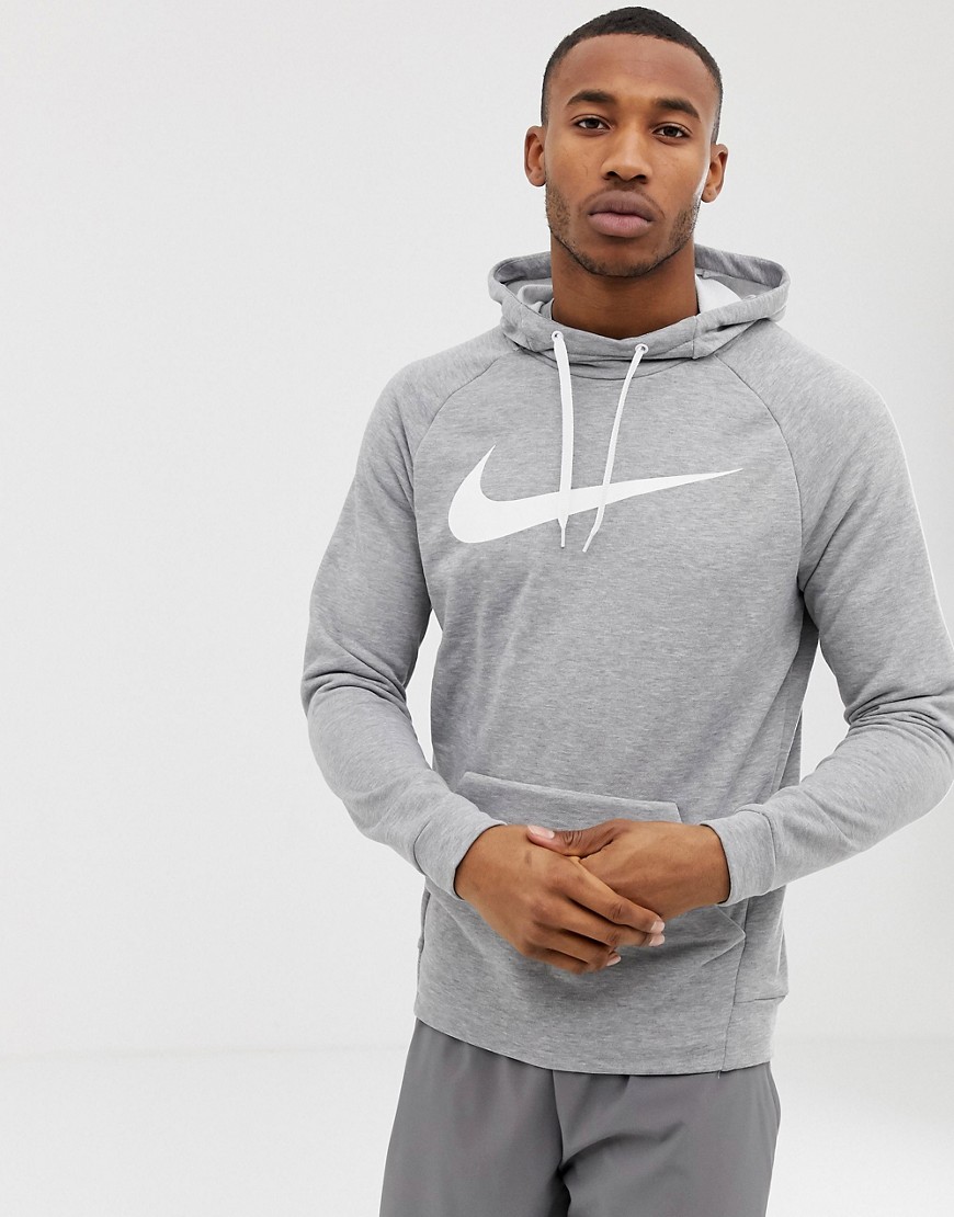 Nike Training - grå pullover-hættetrøje