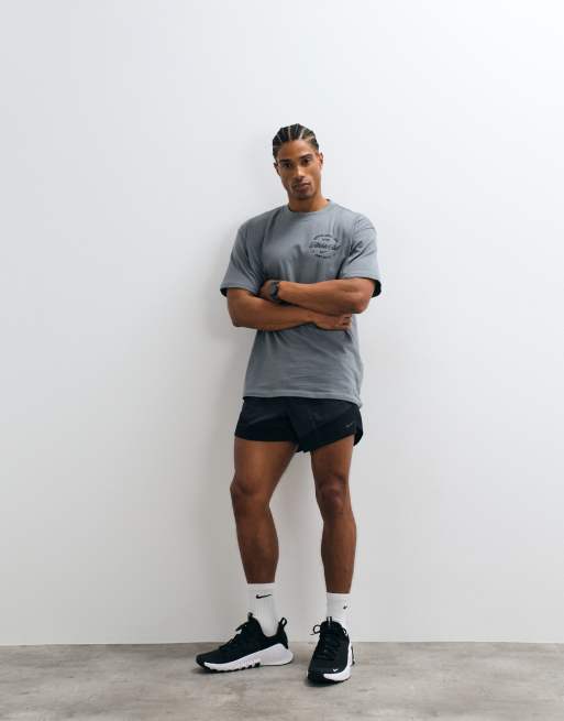 Nike Training graphic t-shirt in gray, 3 of 5