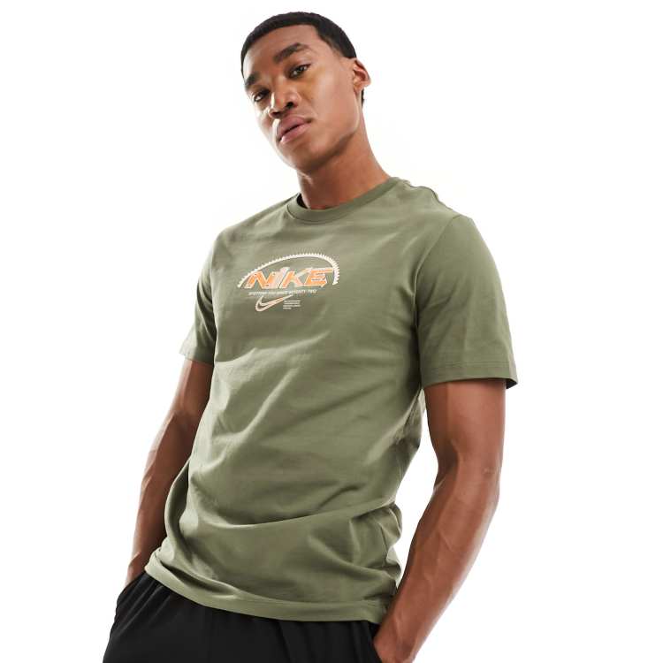 Black and olive hot sale green nike shirt