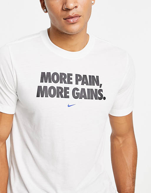 T-Shirts & Vests Nike Training graphic t-shirt in white 