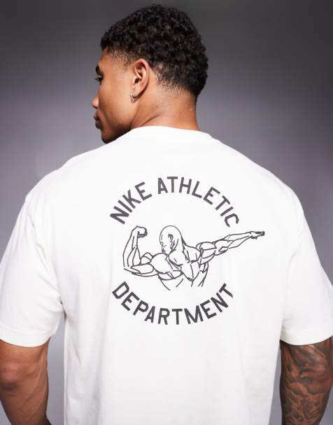 Nike Training Gym Culture backprint t-shirt in off white - view 1