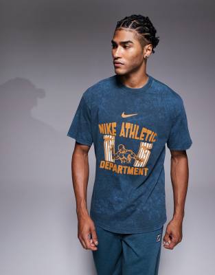 Nike Training Nike Training Gym Heritage graphic t-shirt in blue-Green