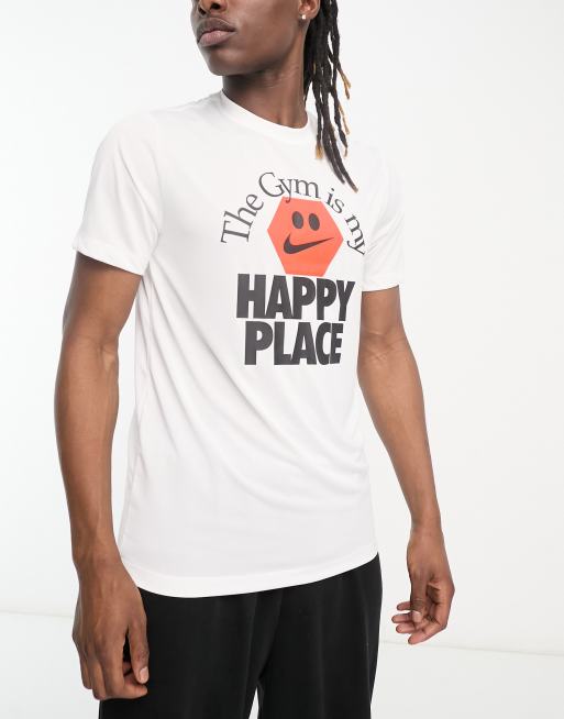 Nike Training Happy Place T shirt in white ASOS