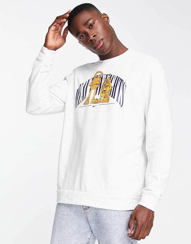 Nike Training Heavy Weights crew neck sweat in white