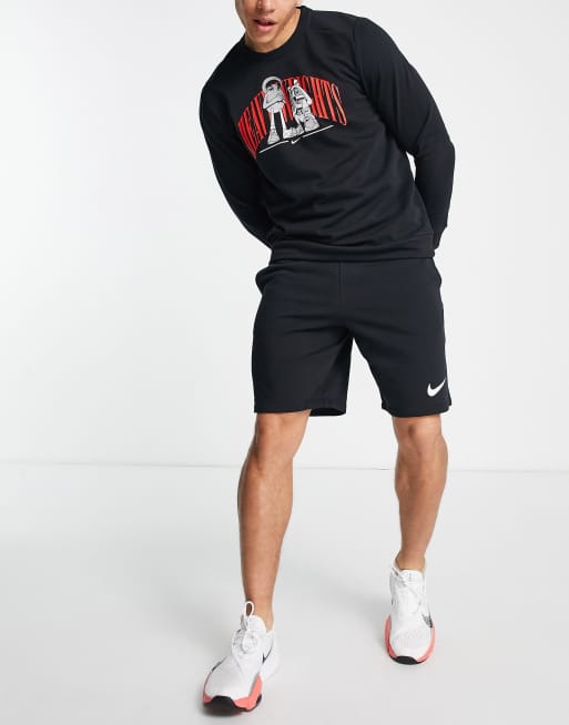 Nike Training Heavy Weights crew neck sweatshirt in black | ASOS