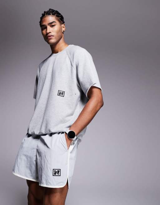 Nike Training Heritage 5 inch shorts in gray