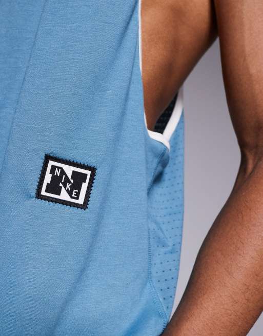 Nike Training - Heritage - Dri-FIT - Blå/hvid overdel, 4 af 4