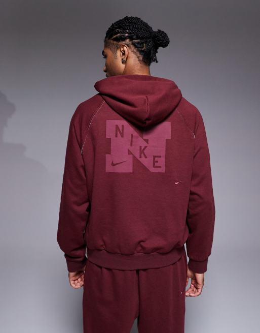 Nike Training – Heritage DRI-Fit – Czerwona bluza z kapturem