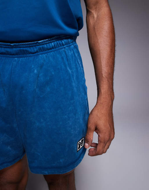 Nike Training Heritage Dri-Fit shorts in blue, 3 of 5