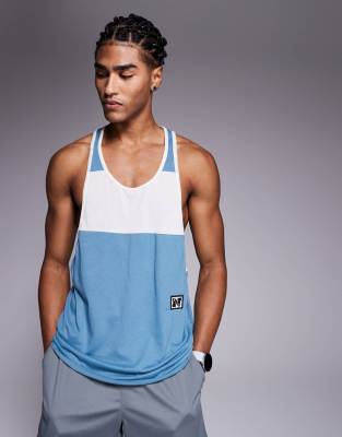Nike Training Heritage Dri-FIT vest in blue and white - view 1