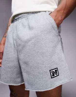 Nike Training Nike Training Heritage fleece 5 inch shorts in grey