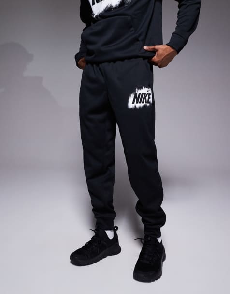 Nike Training Heritage logo joggers in black