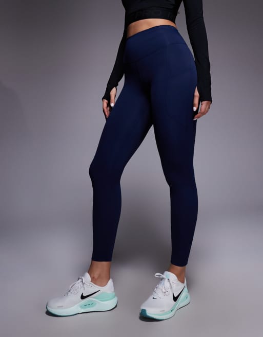 Nike Training high rise 7/8 leggings in navy, 3 of 5