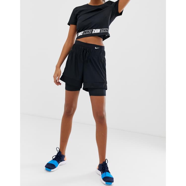 Nike double 2025 mesh shorts