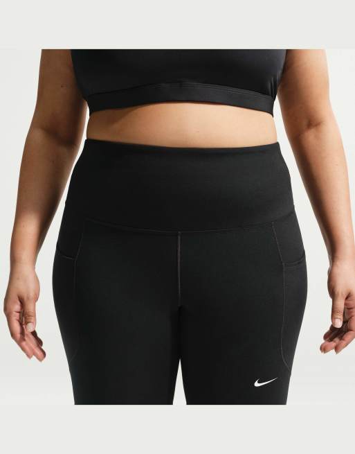Nike Training High-Waisted 8-Inch Shorts with Pockets in Black, 2 of 4
