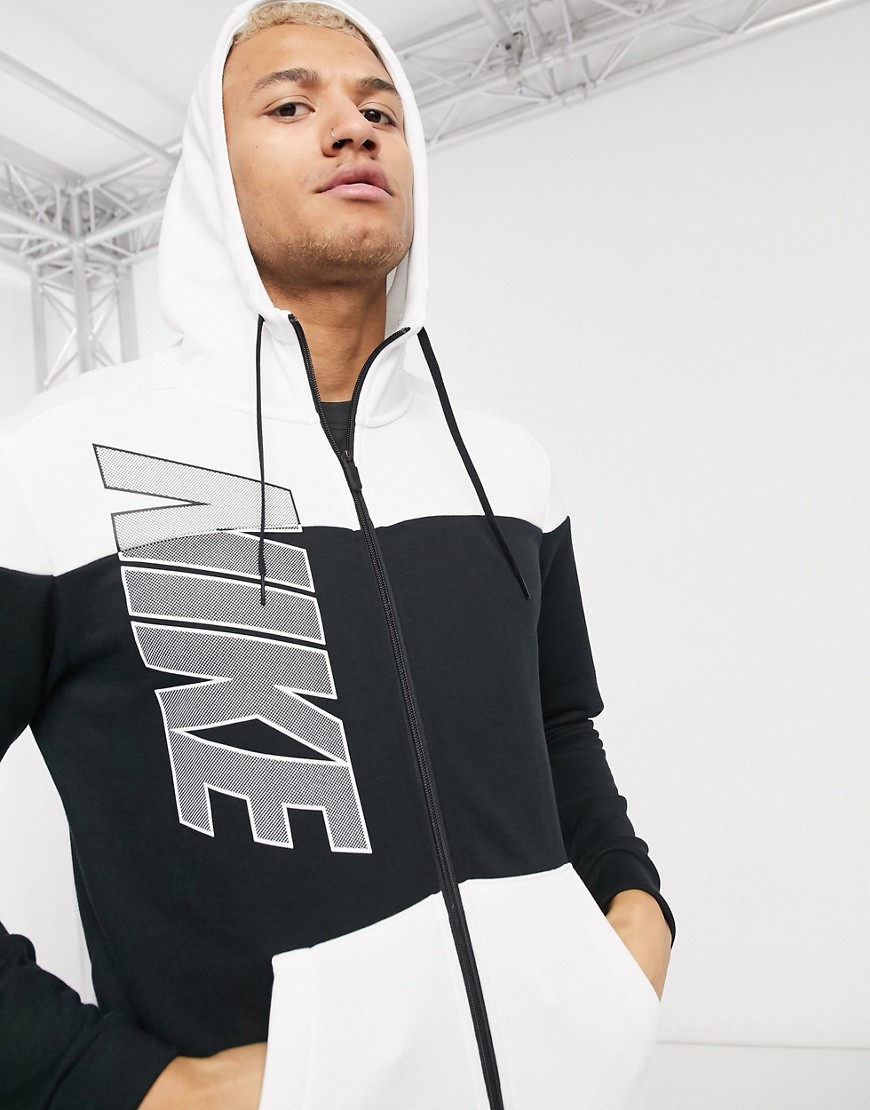 Nike Training hoodie in black and white