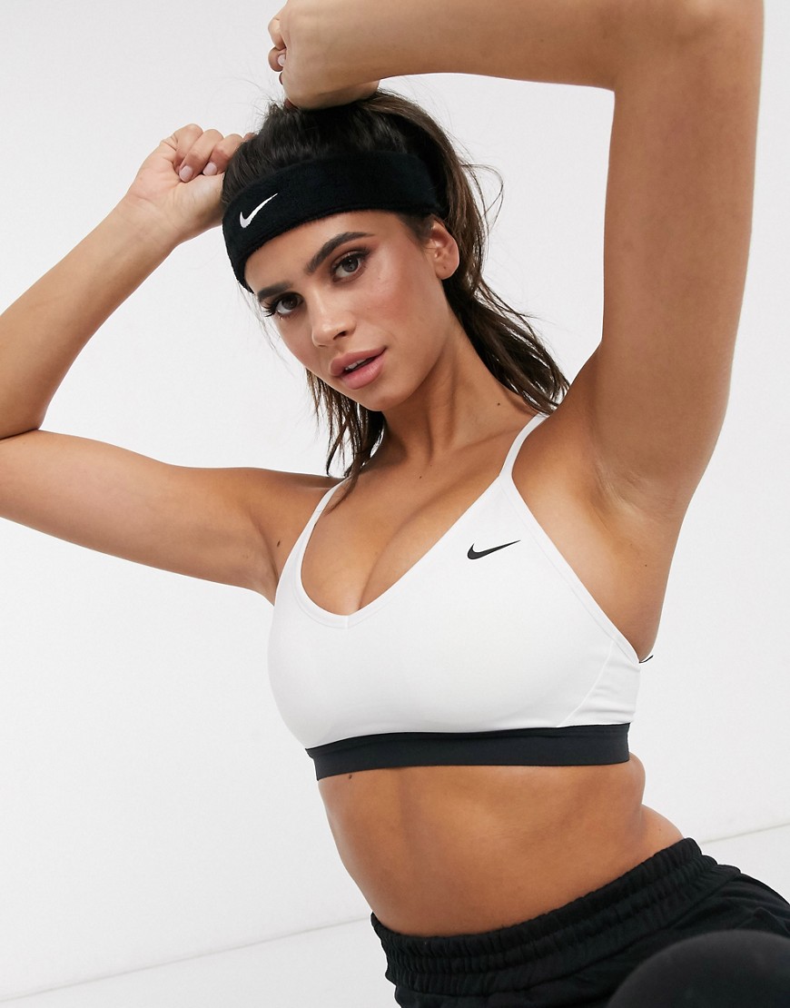 Nike Training - Hoofdband met swoosh in zwart