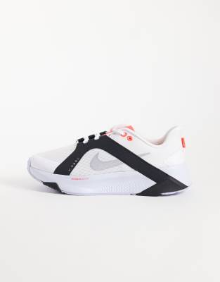 Nike Uomo Grigio Scarpe Da Ginnastica Da Hybrid Rn Bianco Nero Laser Crimson Bianco/Nero/Laser Crimson/Argento Metallico Cm - Immagine 3