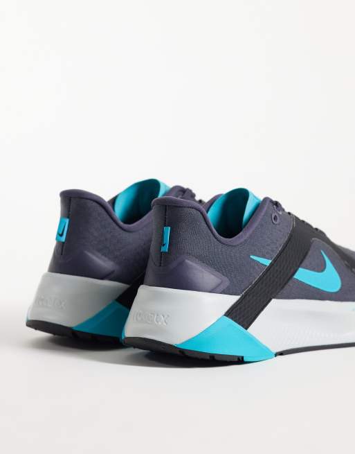 Nike Training Hybrid RN trainers in blue, 2 of 5